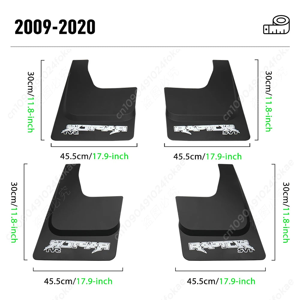 Mud Flaps Splash Guards for Ford F-150 2009–2020 (Front & Rear)