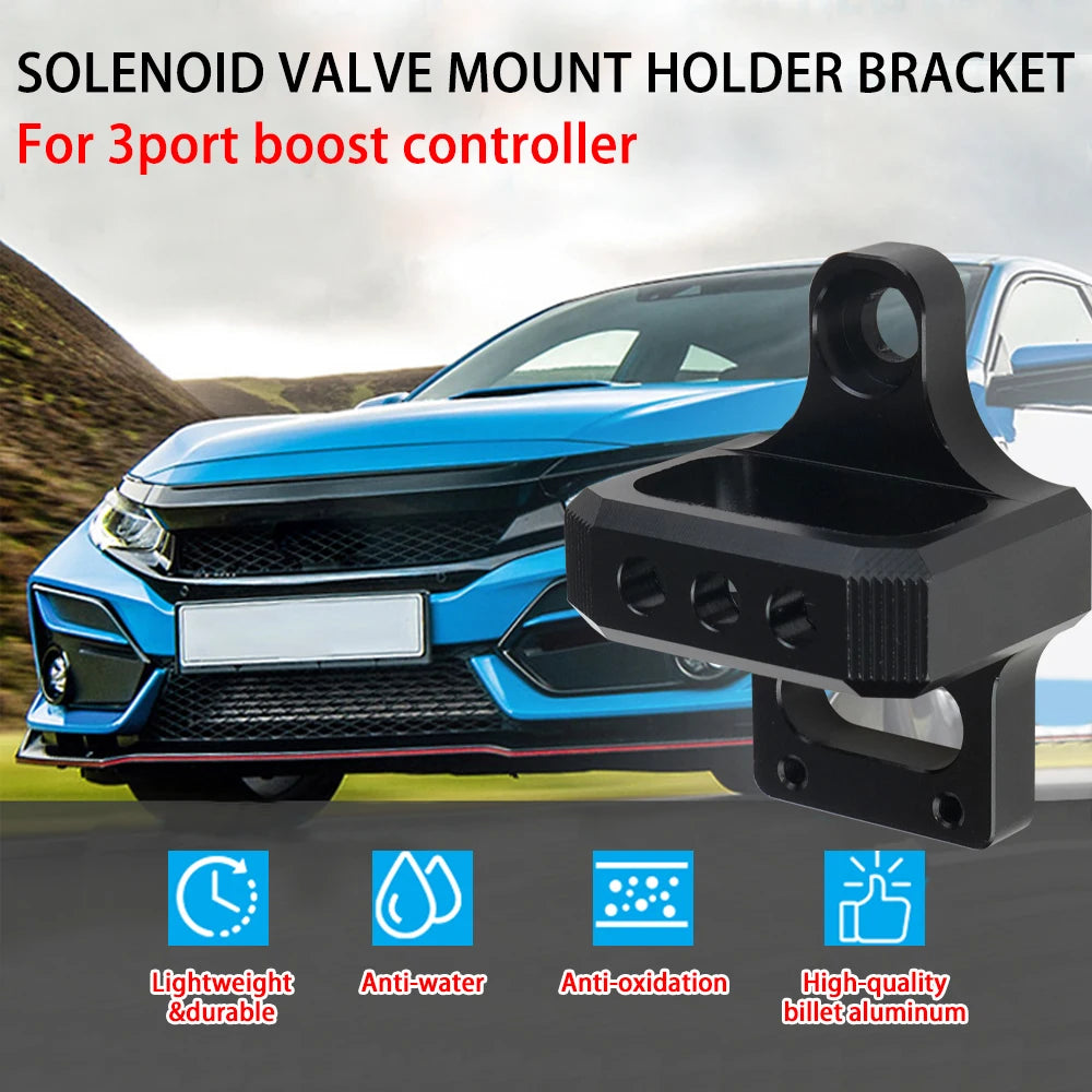 Universal Solenoid Valve Mount Holder Bracket 3 Port for Mac AEM Boost Controller For 94-01 Acura Integra For 92-95 Honda Civic