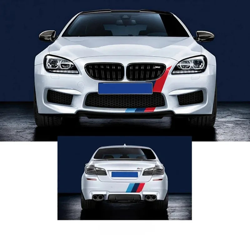 1M Pesonalized Car Sticker ThreeColored For Germany Italy French Russia National Flag Sticker Body Vinyl Decal  Styling Stickers
