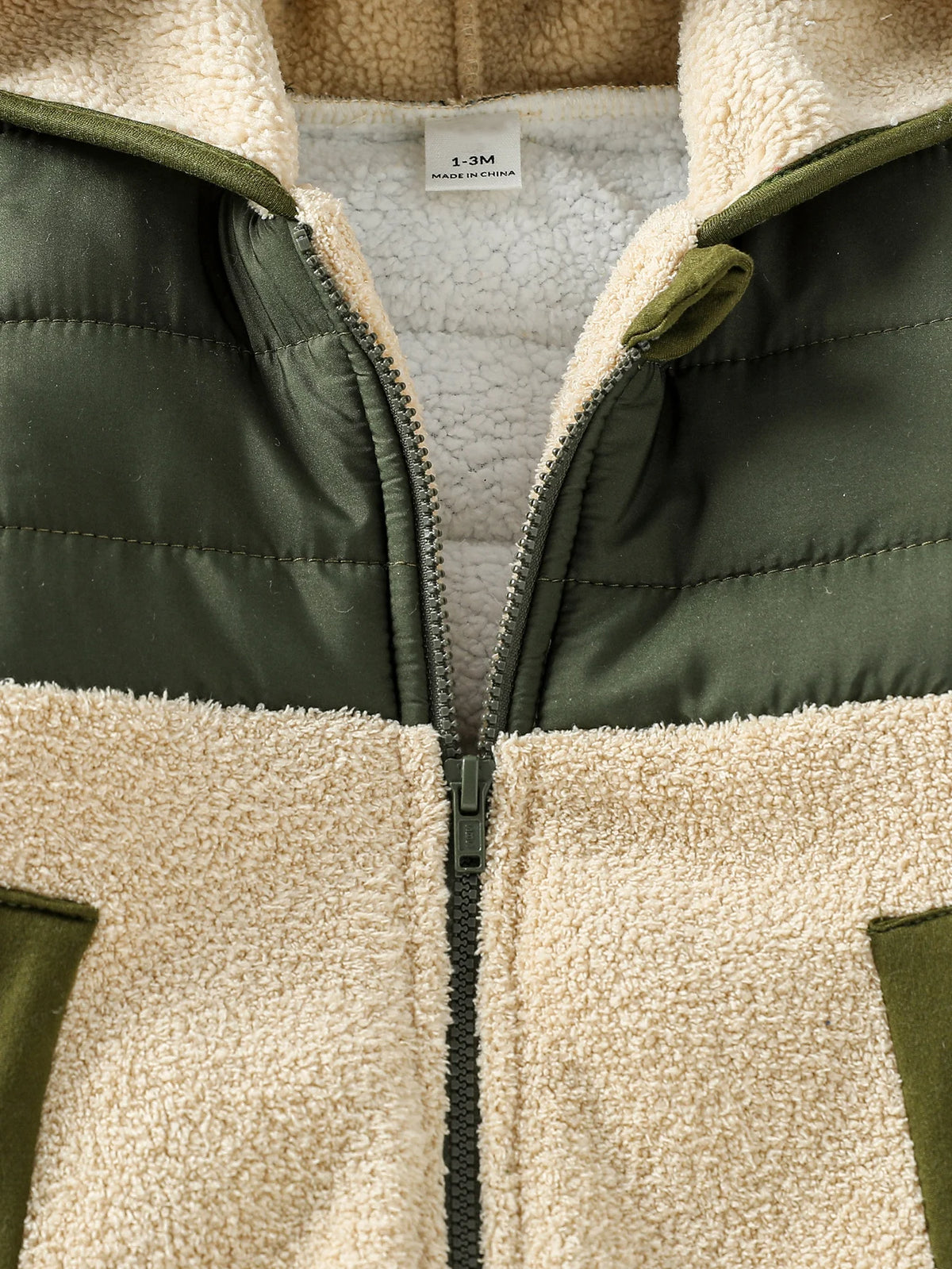 Bear Ear Fleece Baby Romper - Hooded Winter Onesie 0-24 Months - photo 3