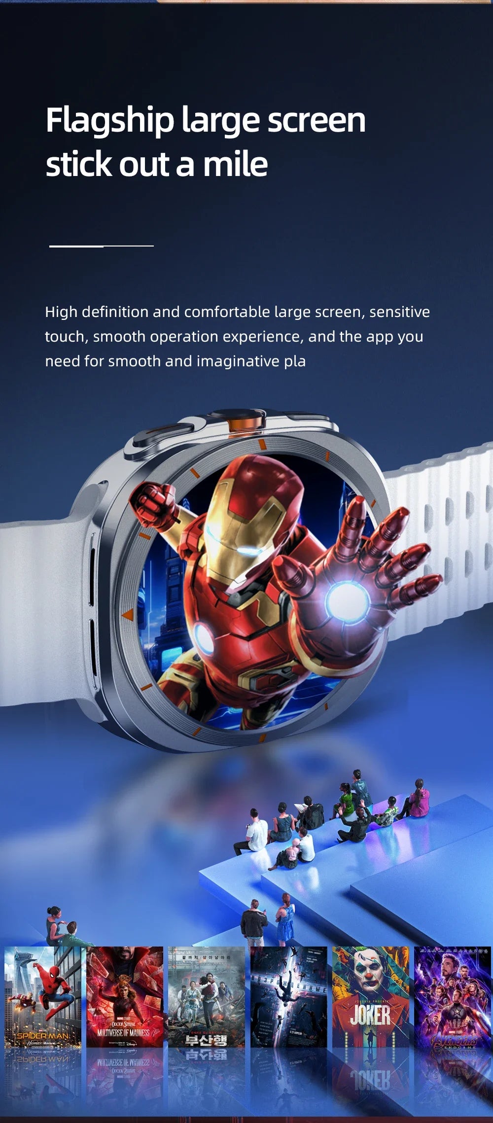 Upgrade Android 13.0 Smart Watch Ultra 4G/5G Smartwatch With 190° Rotary Camera GPS WIFI Sim Card Slot Compass App Download