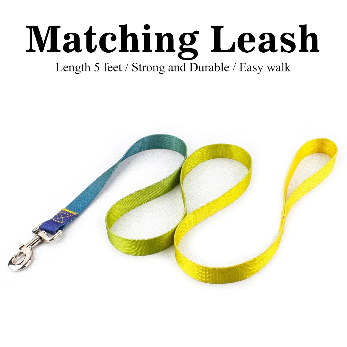 Adjustable Nylon Dog Collar & Leash Set - Quick Release Buckle - photo 10