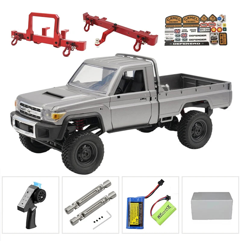 The New MN MN82s MN82 Genuine Toyota LC79 Pickup Remote Control Mode Four-wheel Drive Off-road Mountain Bike Toy Christmas Gift