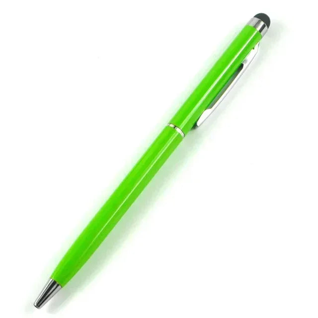 20-200 Pens Each Pack Mini Metal 2-in-1 Stylus Universal Ballpoint Pen Custom Logo Text Engraving Office School Advertising Pen