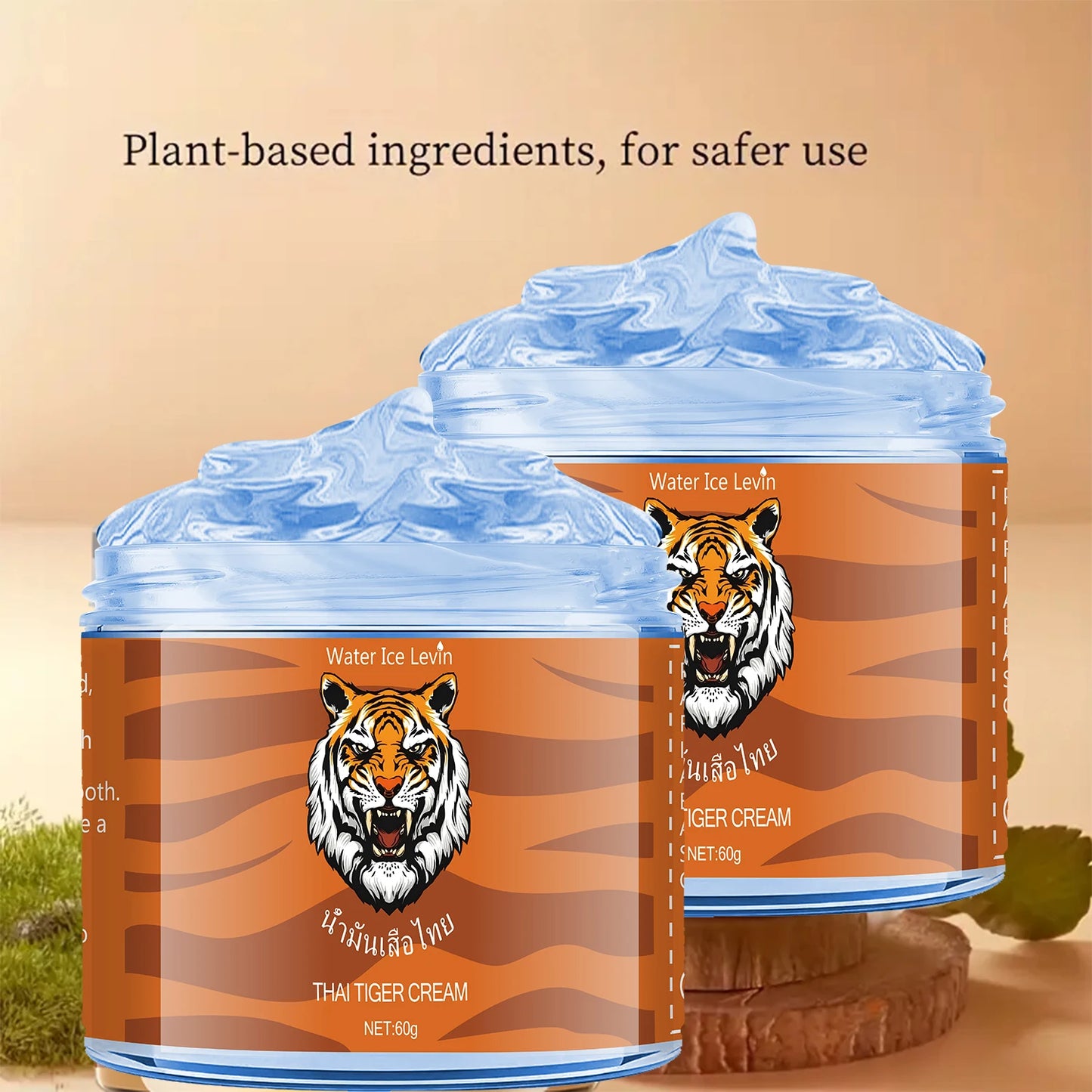 Thai Tiger Pattern Firming Body Cream Contains Hyaluronic Acid and Glycerin, Suitable for All Light Skin Tones, Provides Deep Hydration, Anti-Sagging, and Is Suitable for Adults