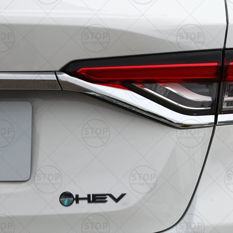 Car Sticker HEV Hybrid Logo 3D Decal Body Decoration Badge Rear Trunk Emblem For Avalon Camry Corolla Granvia Prado Sienna Hilux