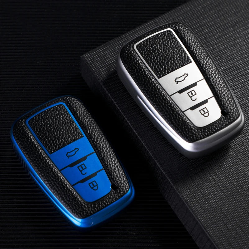 Auto Leather TPU Car Key Cover Case for Toyota Prius Camry Corolla C-HR CHR RAV4 Prado 2018 Keychain Accessories