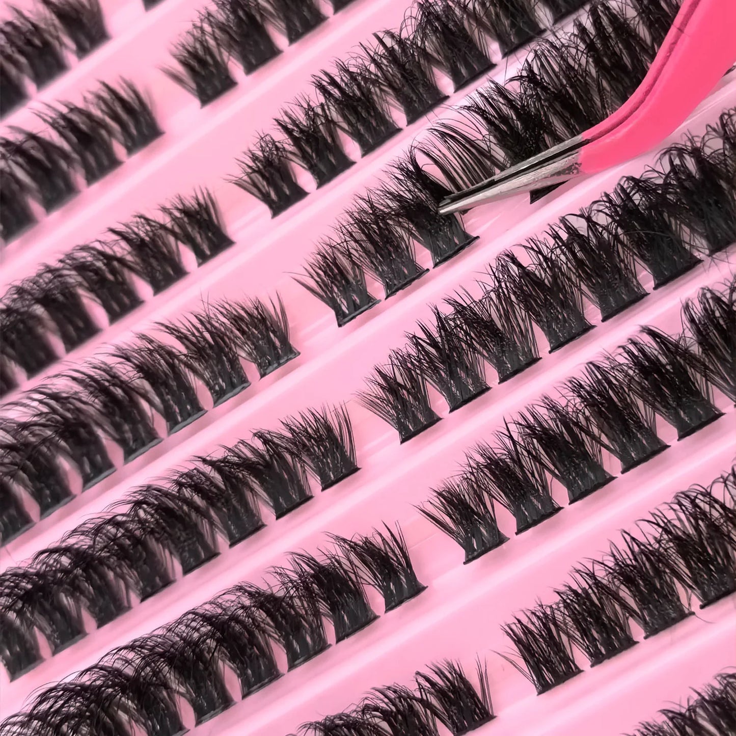 Mixed Tray Individual Cluster Lashes - 160pcs Natural Look