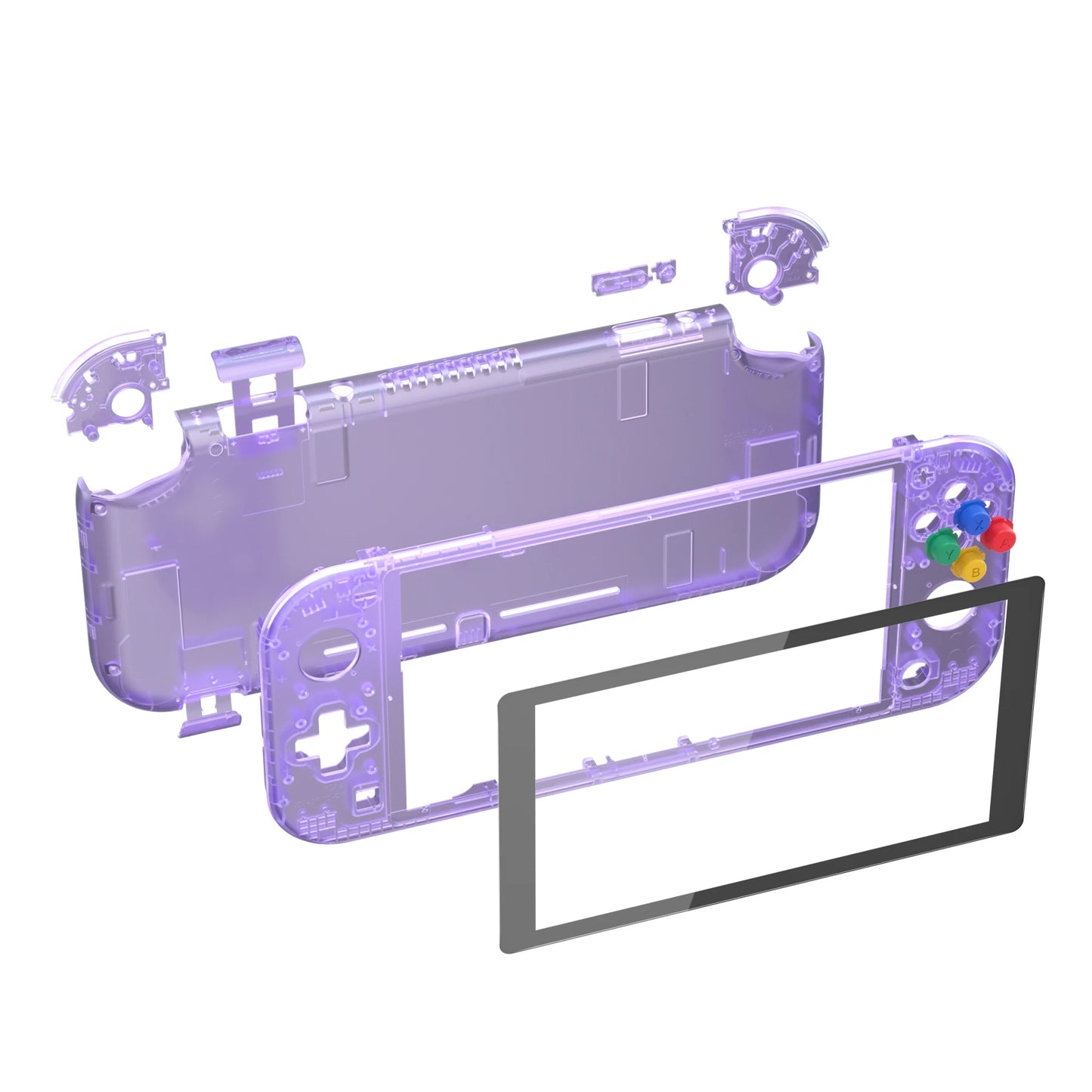 eXtremeRate Replacement Handheld Controller Housing Custom Shell with Screen Protector & ABXY Buttons for Nintendo Switch Lite