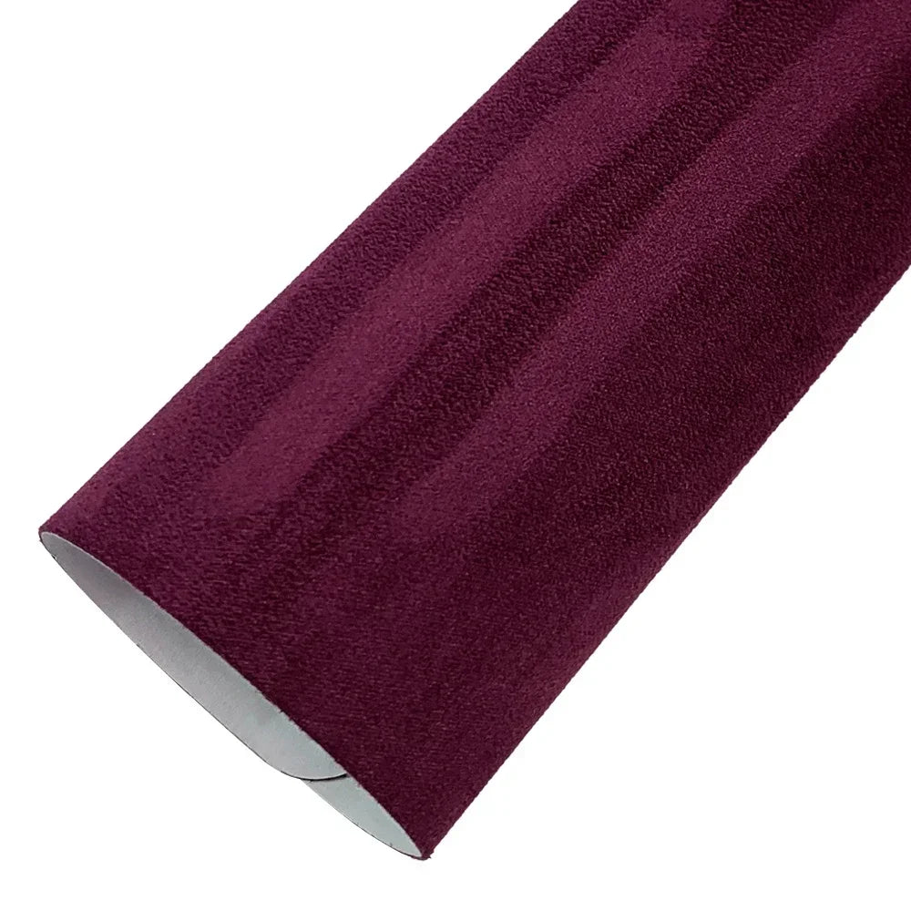 Suede Car Interior Vinyl Wrap — Self-Adhesive Door &amp; Trim Film