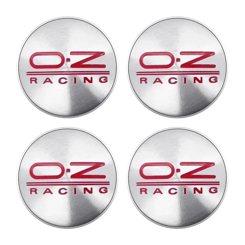 4 pieces 56mm 60mm 65mm 68mm Car Wheel Center Cap Logo Hub Badge Rims Cover For OZ RACING/BBS/Opel multiple sign Styling