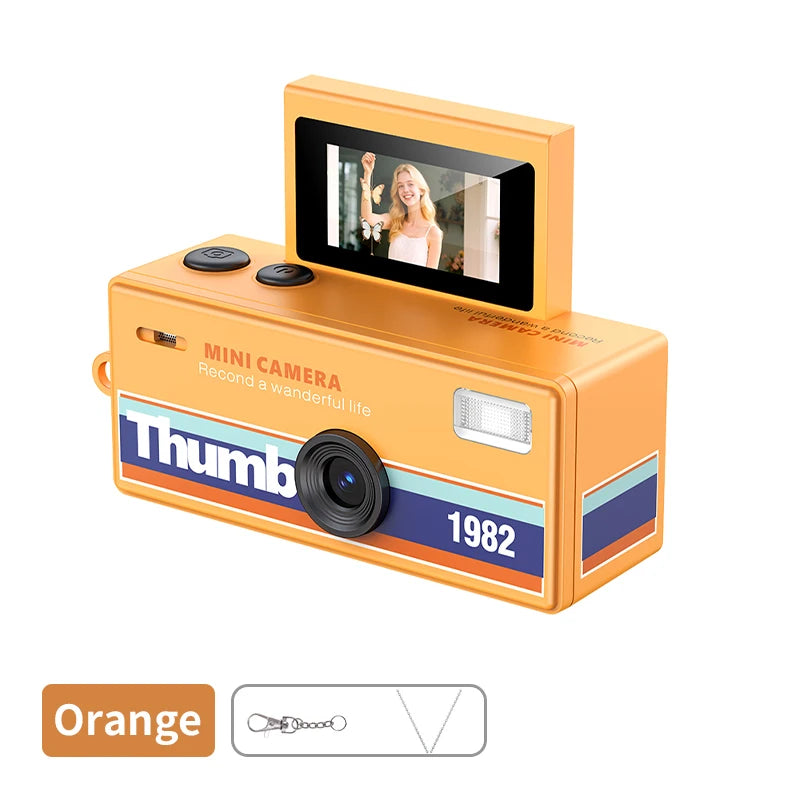 Ourlife Retro Keychain Camera — 180° Flip Screen Mini Camcorder