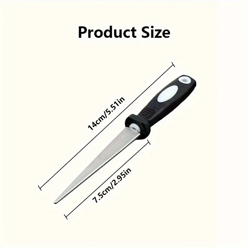 Diamond File Sharpener – Double-Sided Metal Sharpening Tool for Scissors & Garden Tools