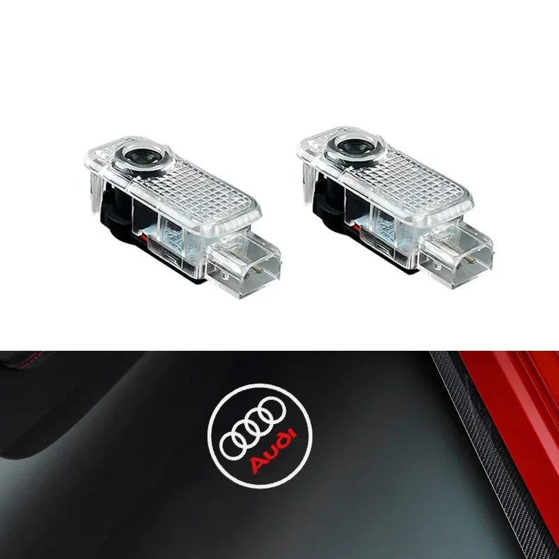 LED Door Projector Welcome Light for Audi A1/A3/A4/A5/A6/A7/Q2/Q3/Q5/Q7/Q8/S3-S8/TT/RS