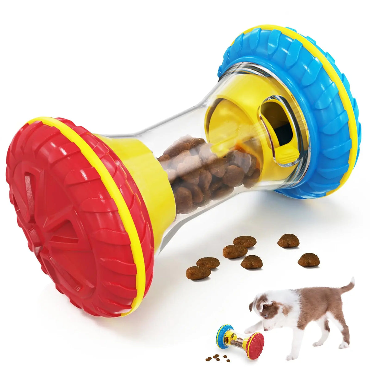 Yellow Interactive Dog Puzzle Feeder - Enrichment Treat Toy – photo 8