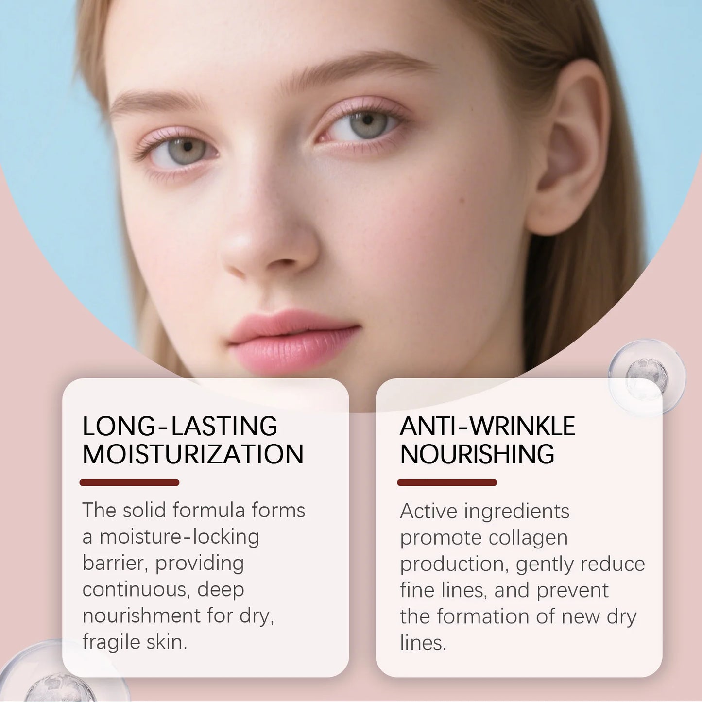 Calcium Volume Multi Balm Stick Deep Hydrating Firming Stick Anti-Wrinkle Skincare Face & Eye Cream Pre-Makeup Moisturizer Daily Care