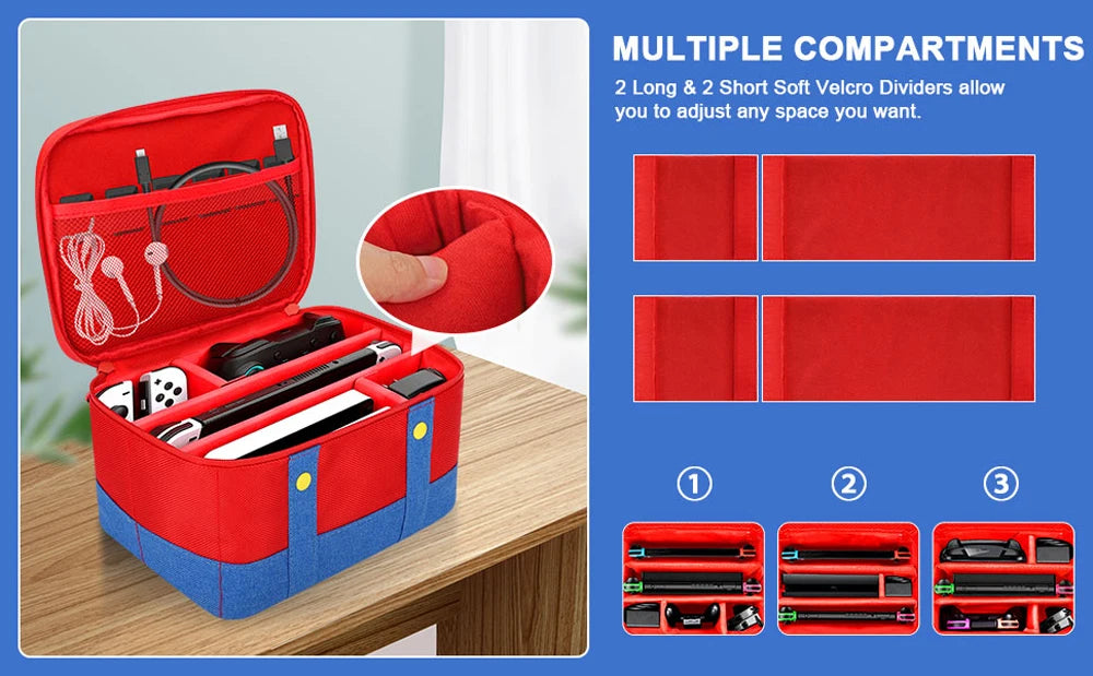 Large Carrying Protective Case for Nintendo Switch OLED Console Pro Controller Travel Storage Bag Case For Switch Accessories