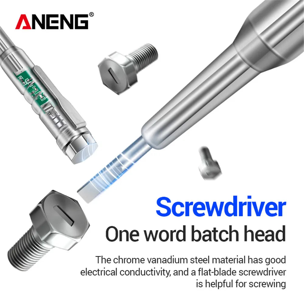 ANENG B12 voltage detector test Pen  Induced Electric Screwdriver Probe Zero Live Wire Detection Sensor household tester