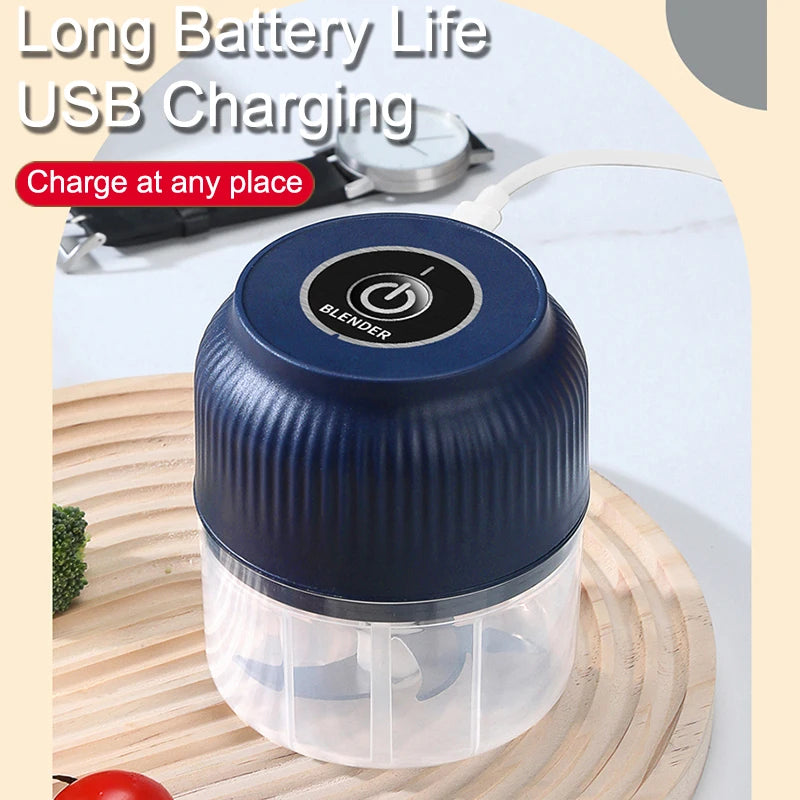 Mini Electric Garlic Chopper - USB Rechargeable 250ml Food Chopper - photo 3