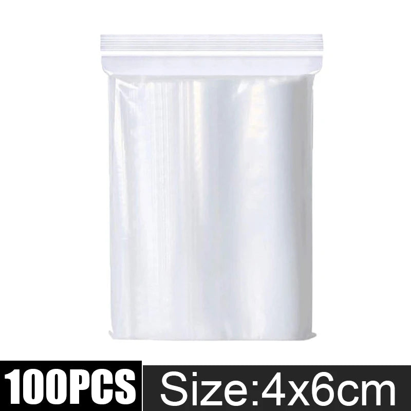 Thicken Clear Zipper Sealed Bags – Heavy-Duty Reclosable Plastic Storage Pouches for Jewelry, Food & Small Parts | Wholesale