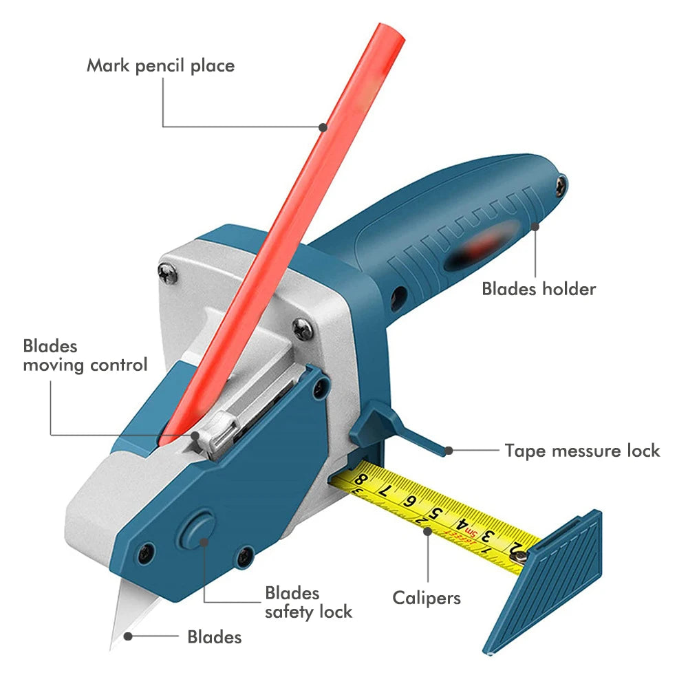 Drywall Cutting Scriber with Tape Measure and Blade - view 9