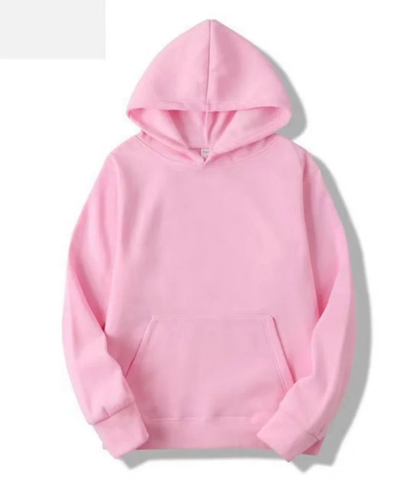 Plain fleece pullover hoodie - view 6