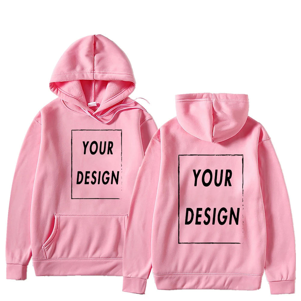 Custom Print Hoodie, Add Your Own Photo or Logo