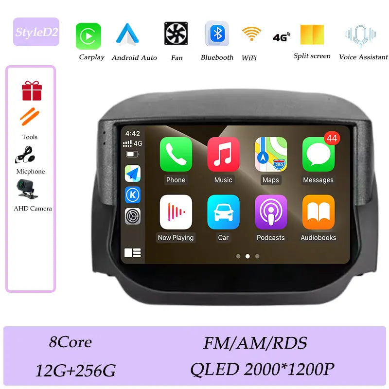 Android Car Stereo for Ford EcoSport (2014–2018) — Wireless CarPlay, GPS, WiFi, Bluetooth, Split Screen