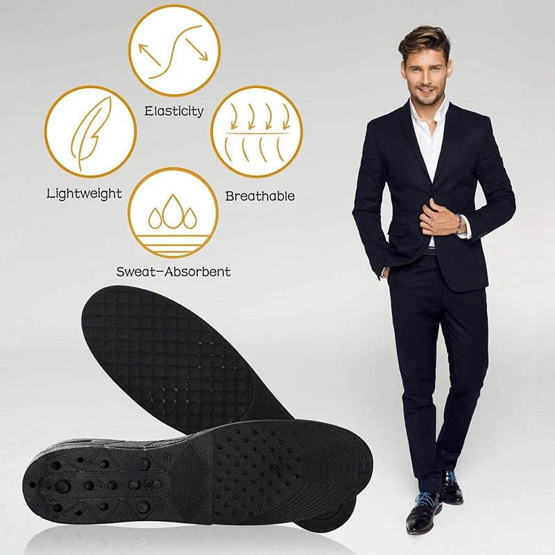 Height Increase Insoles Air Shoe Cushion Lift Insert Men Women 3-9cm Invisible Variable Insole Adjustable Cut Taller Support Pad