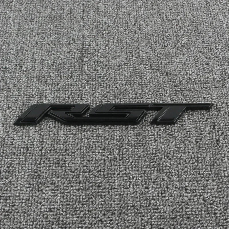 3D Metal RST Logo Sticker Rear Trunk Emblem Badge Car Decals For Chevy Chevrolet Silverado