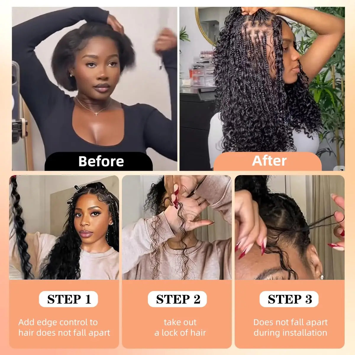 15A Human Braiding Hair for Boho Braids — Burmese Curly Bulk Bundles