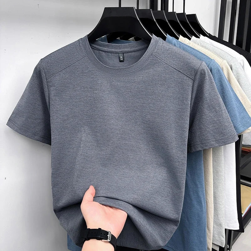 Men's Training Tee - Round Neck, Vented Sweat-Wicking Fabric