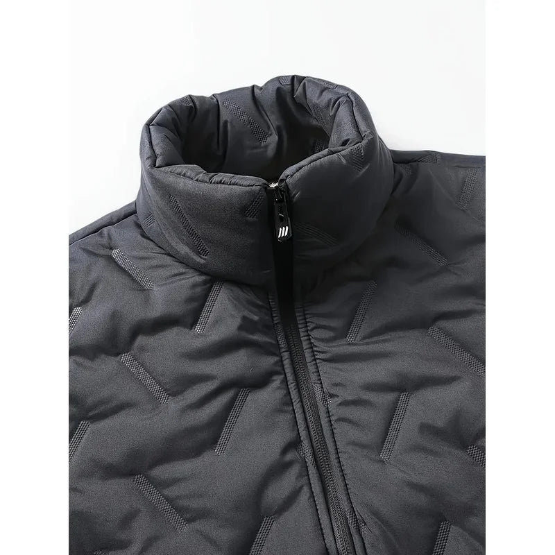 Men's Windproof Winter Puffer Jacket - Warm Padded Zip Coat - photo 6