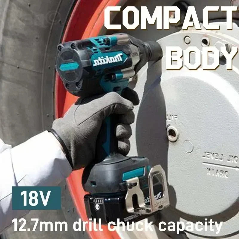 Makita Brushless DTW700 Cordless Electric Impact Wrench 1/2 Inch 18V Battery Compatible Power Tool for Automotive Repair