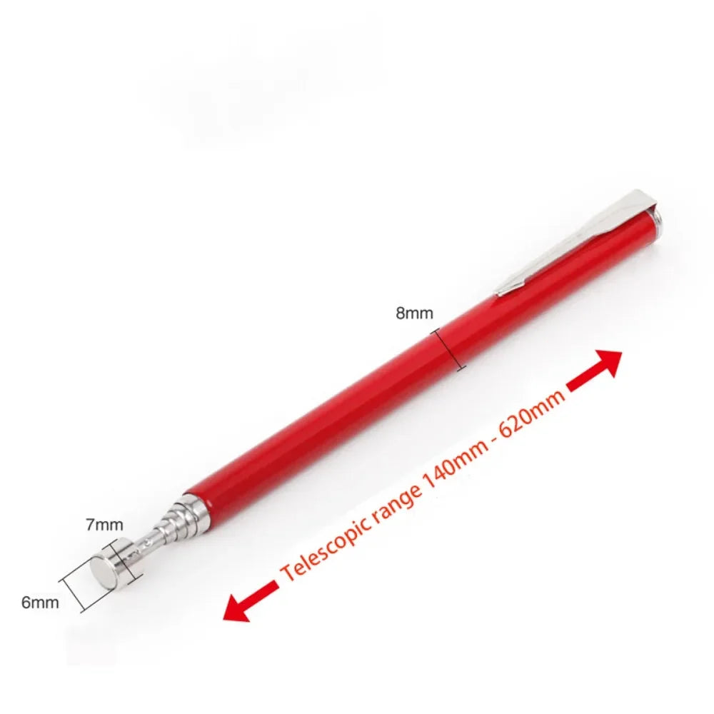 Telescopic Adjustable Magnetic Pick-Up Tools Magnetic Telescopic Magnet Grip Long Pen Telescopic Magnet Stick with LED Light