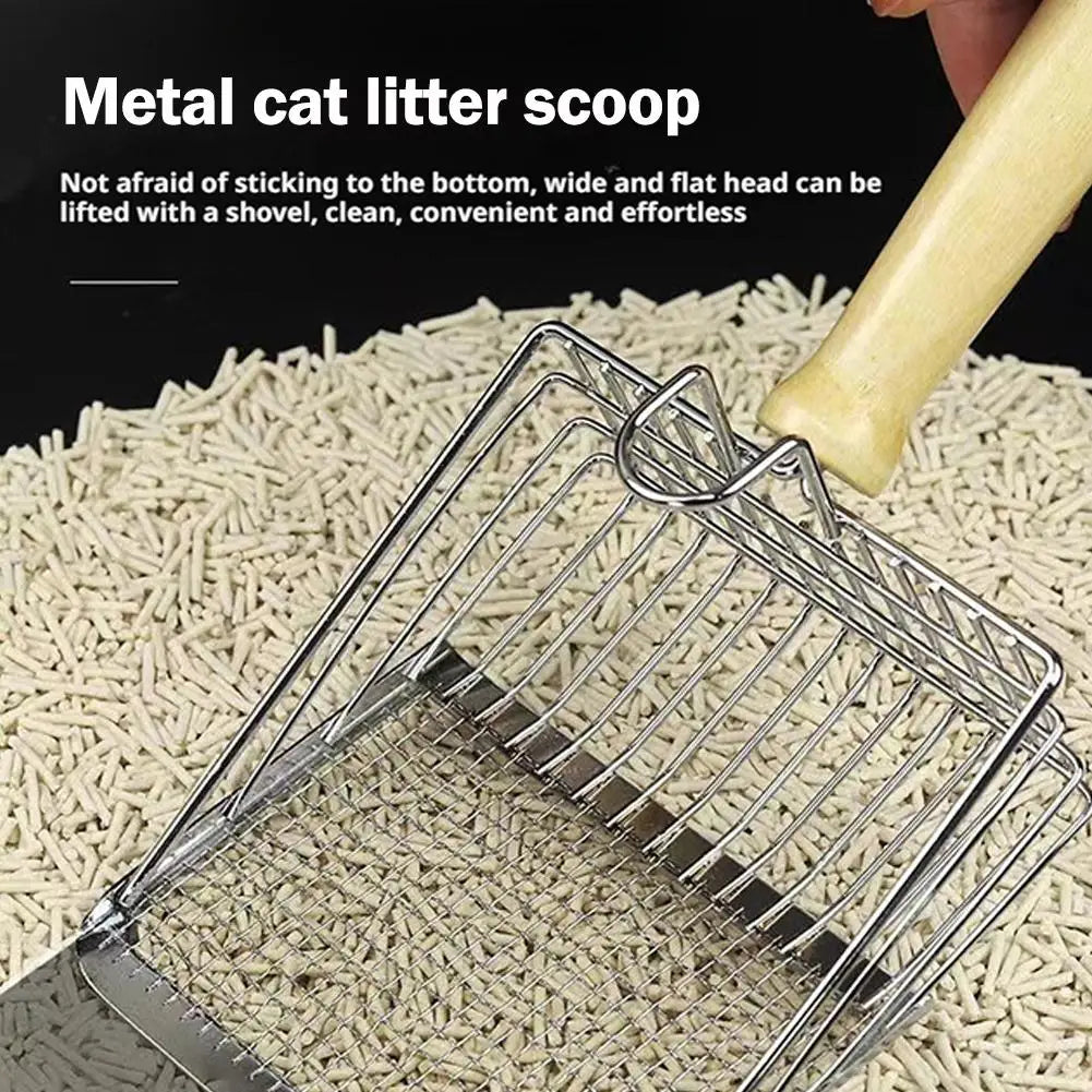 Steel Cat Litter Scoop - All-Metal Pet Poop Shovel – photo 3