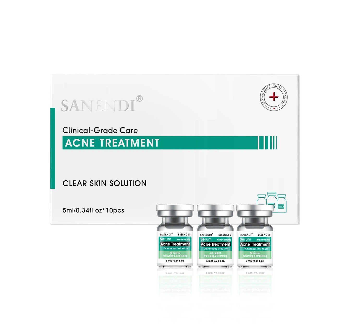 Six Peptide Ampoule Serum 10PCS – Hyaluronic Acid, Snail & Vitamin C Korean Skin Care for Dr.Pen