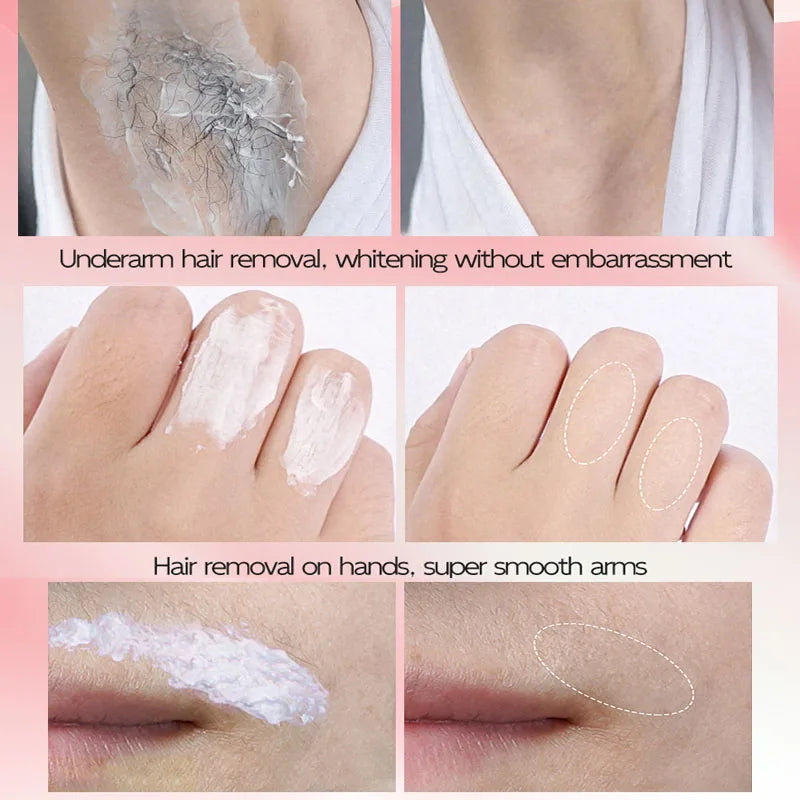 Hair Removal Cream Painless Permanent Inhibitor Depilatory Hair Growth Face Arm Armpit Leg Intimate Area Woman Men Skin Care 75g