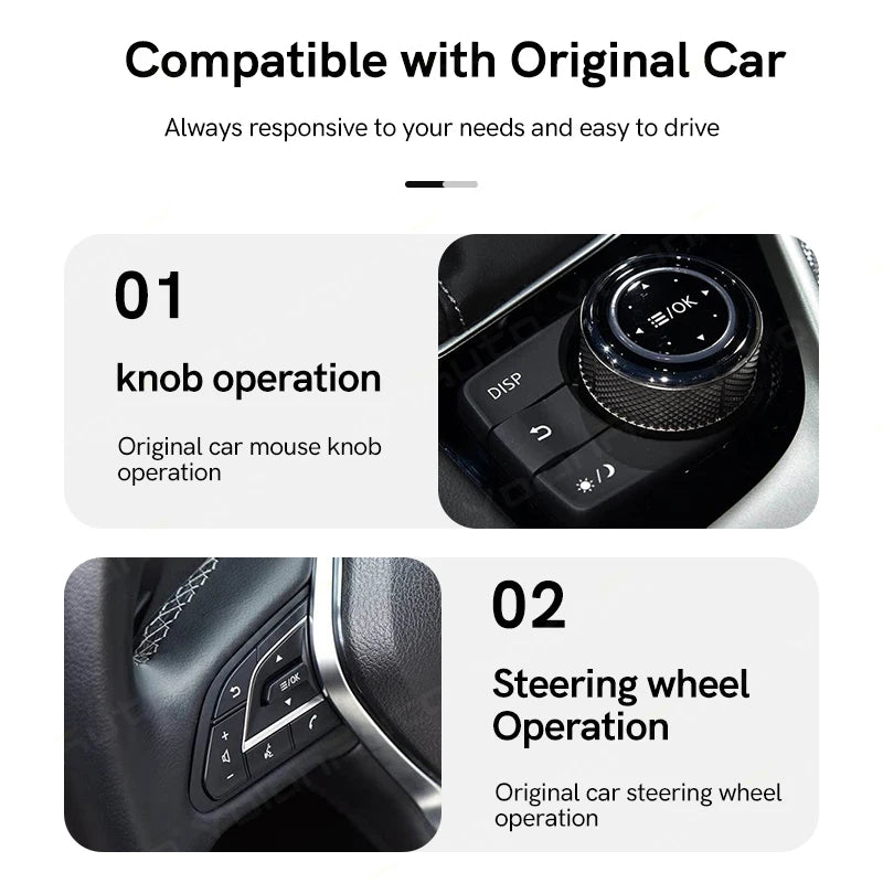 YolanAuto Wireless CarPlay Android Auto for Infiniti Q50 Q50L Q60 QX50 QX60 QX70 2013-2019 Support GPS Music Airplay 360 Camera