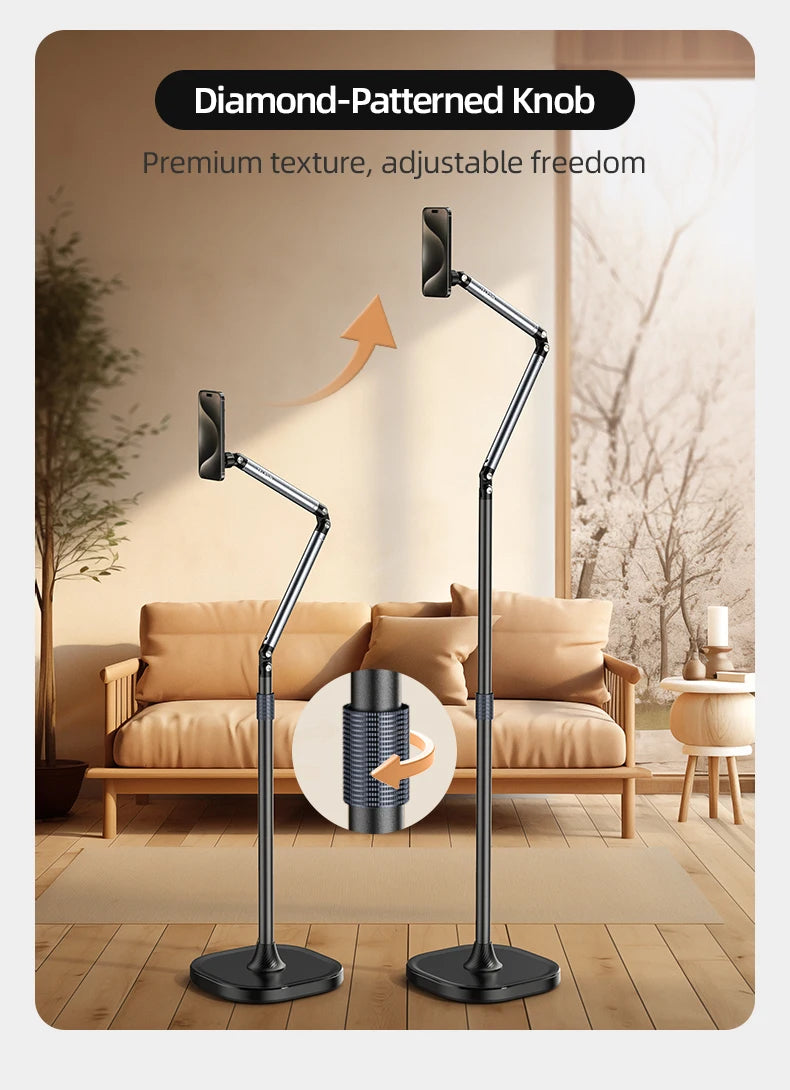 Original Telesin P3-DS-01 P3-FS-01 Adjustable Desktop Stand For Phone And Camera With Flexible Arm And Stable Base Design