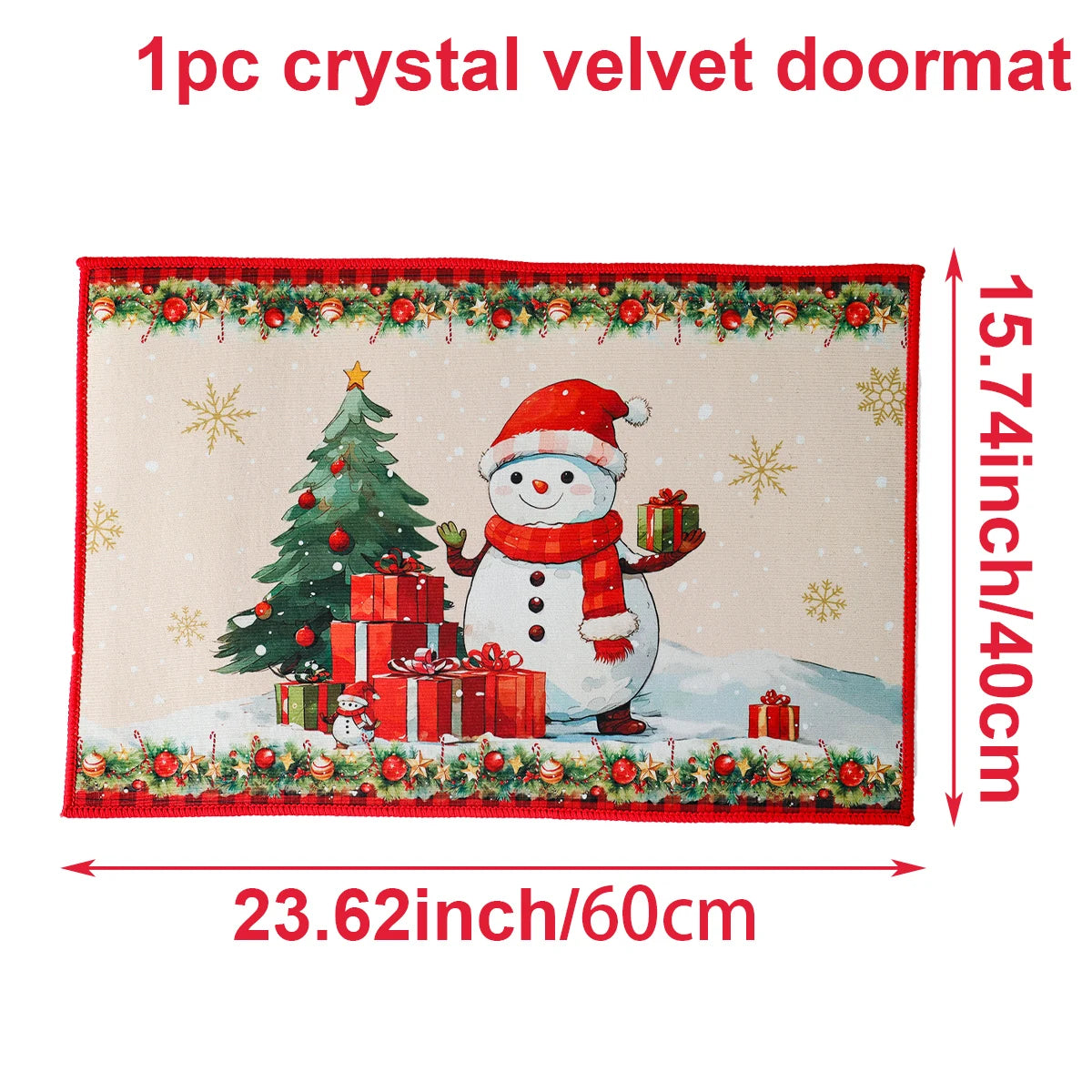 Christmas Door Mat Santa Claus Outdoor Carpet Merry Christmas Decorations For Home 2026 Navidad Xmas Ornament New Year 2026