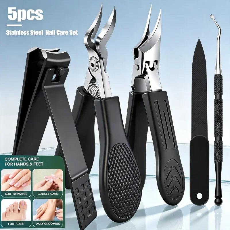 Heavy-Duty Stainless Steel Grooming Tool Set with Non-Slip Handles, Portable, Versatile Holiday Gift for Home And Travel