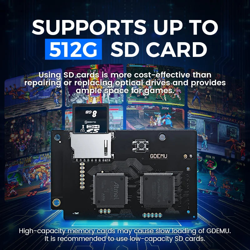New GDEMU V5.20.5 Optical Drive Emulation Board and Remote Card Mount Kit for DC Console For SEGA Dreamcast GDU DC VA1 Board