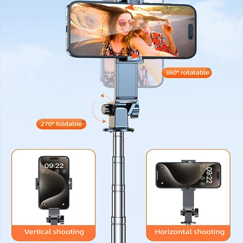 NOHON New Phone Selfie Stick Tripod With Remote Control 360 °Rotation Expandable Selfie Stick for Football Match Video Recording