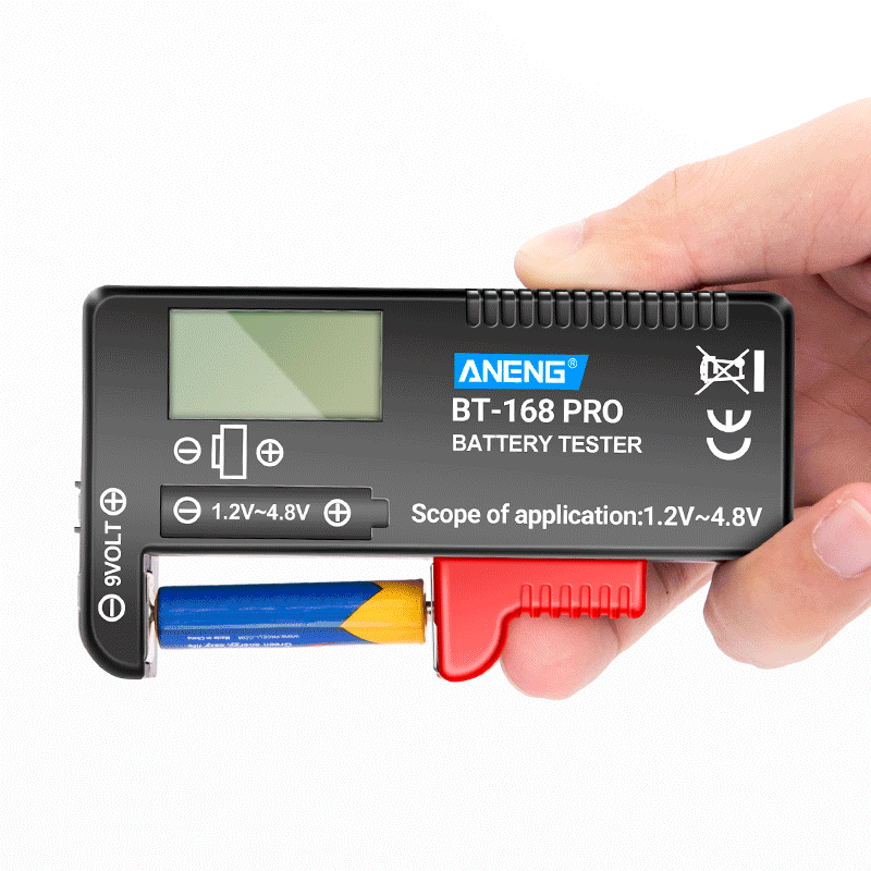 ANENG BT-168 PRO Digital Battery Tester Checkered load analyzer Display Check AAA AA Button Cell Lithium Capacity Universal test