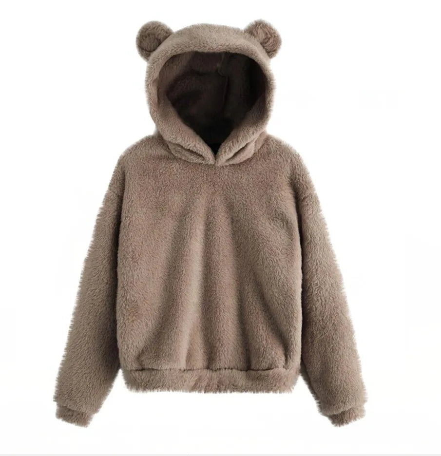 Women's Bunny Ear Hoodie - Plush Warm Long Sleeve Sweatshirt - photo 8
