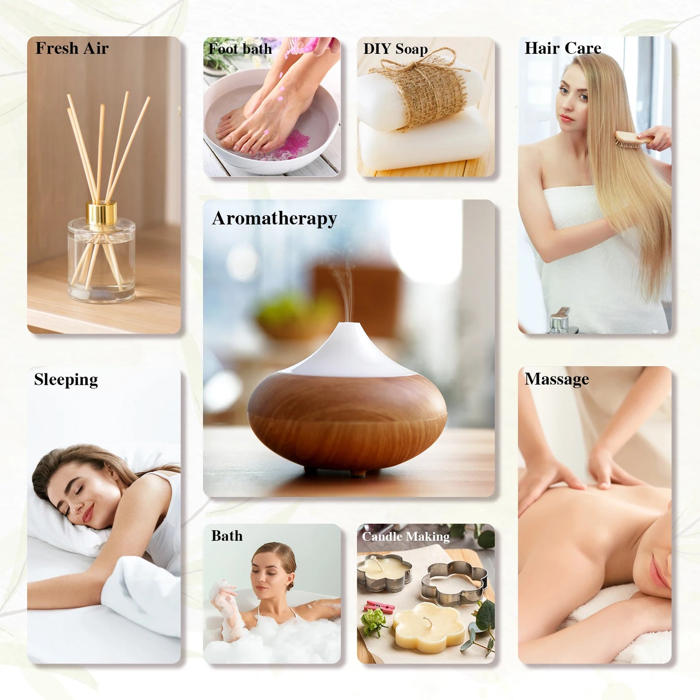 MAYJAM 28pcs Pure Natural Essential Oils Gift Set For Humidifier Diffuser Lavender Vanilla Sage Jasmine Rose