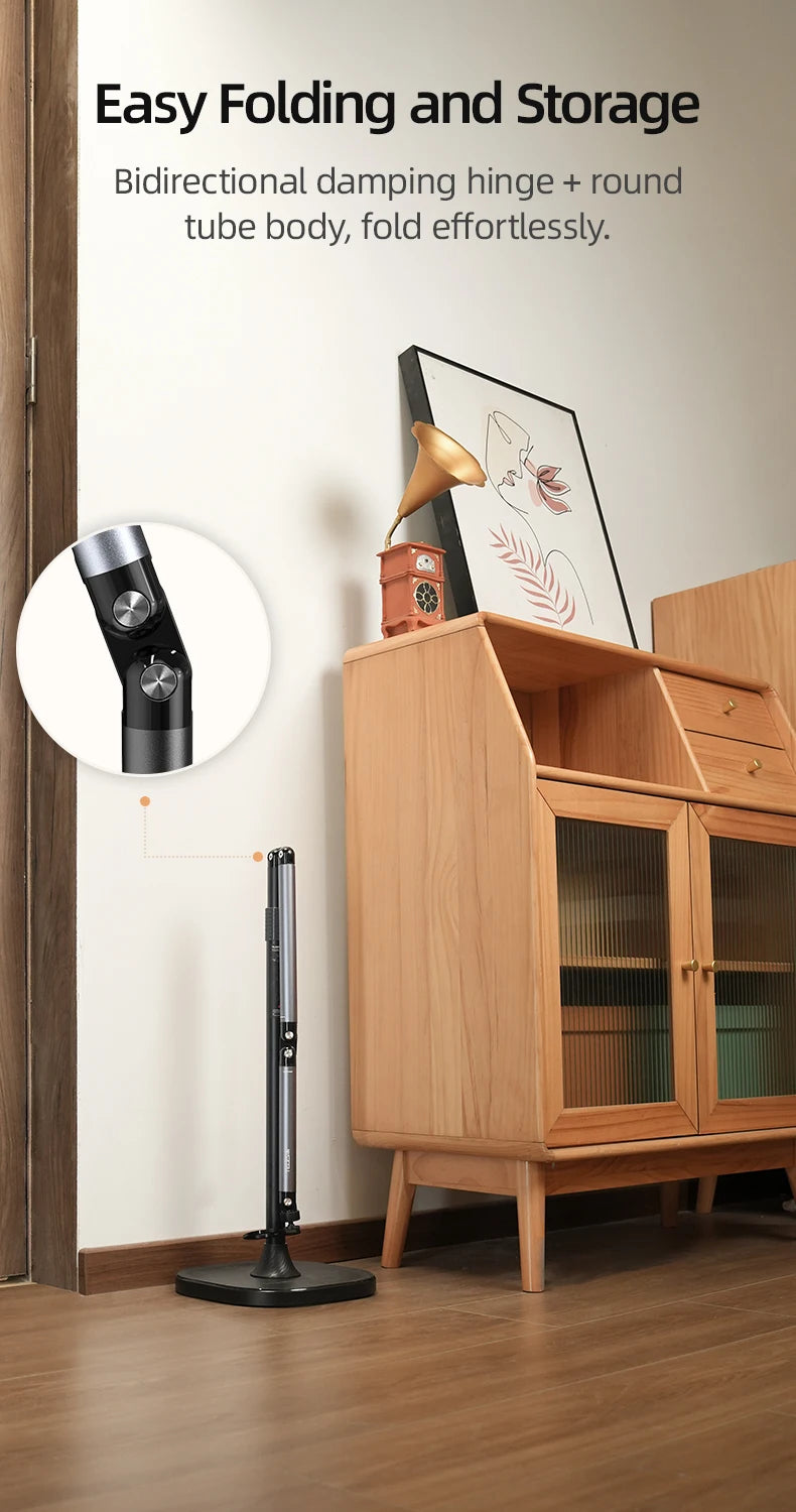 Original Telesin P3-DS-01 P3-FS-01 Adjustable Desktop Stand For Phone And Camera With Flexible Arm And Stable Base Design