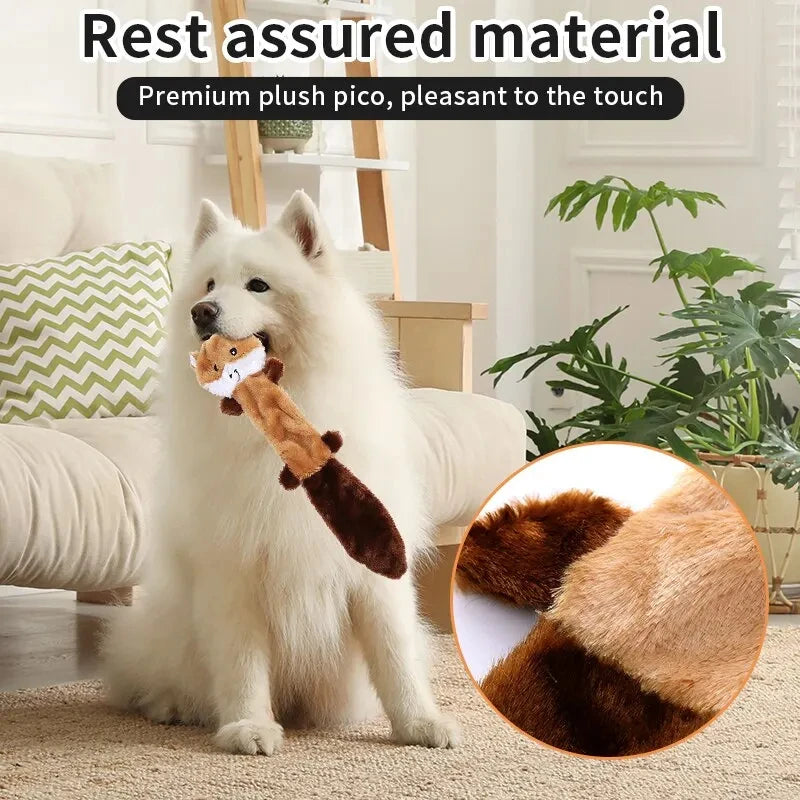 No-Stuffing Squeaky Dog Toy - Plush Chew for All Breeds – photo 3