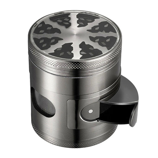 Metal Grinder Zinc Alloy Machine 60mm 4 Parts Clear Glass Window Easy Dump Crushed Herb Grinder